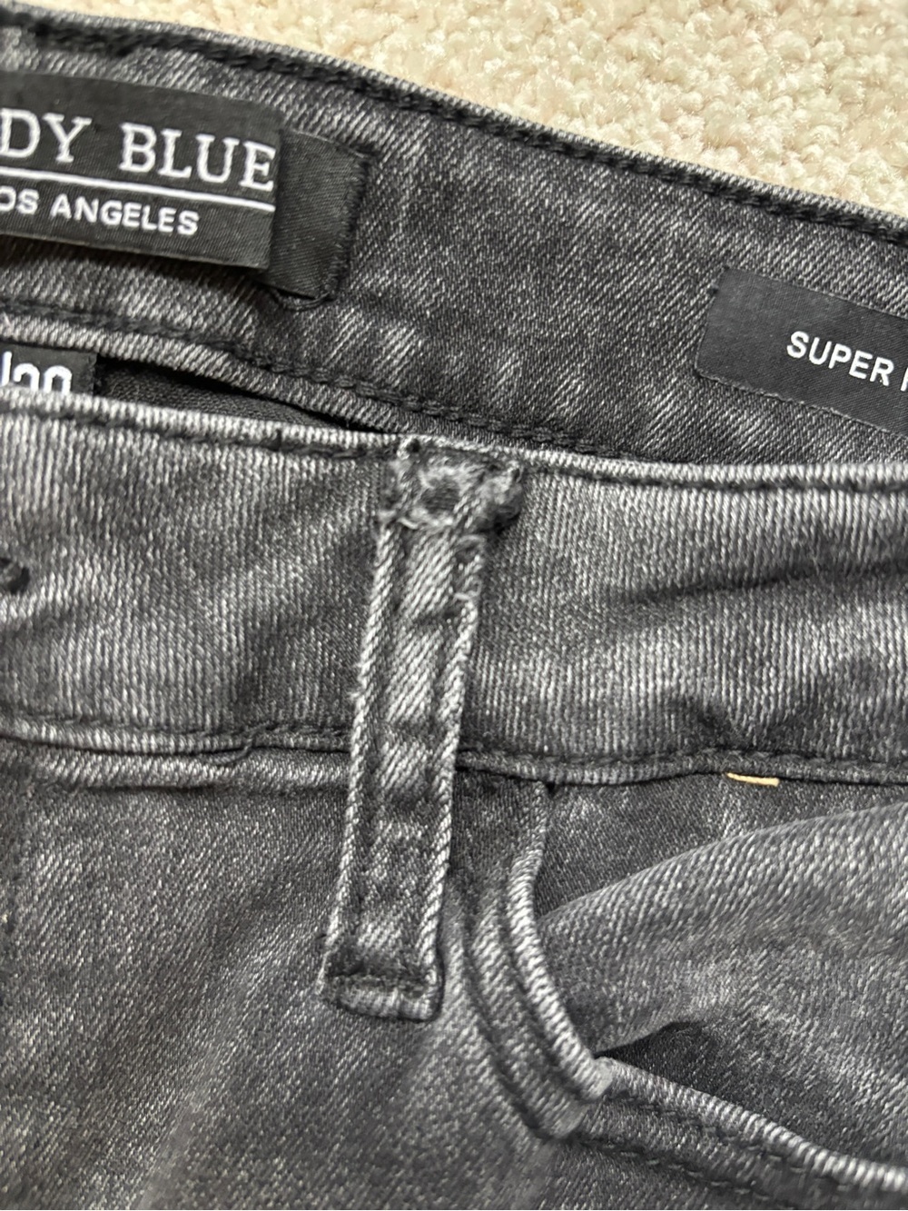 Judy Blue High Waisted Super Flare Jeans Size  30 - Picture 7 of 10